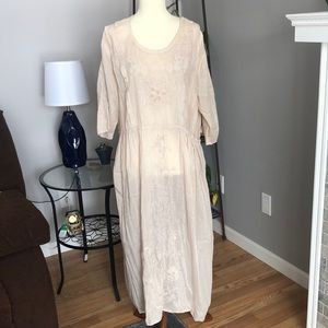 MAGNOLIA PEARL embroidery snap button dress